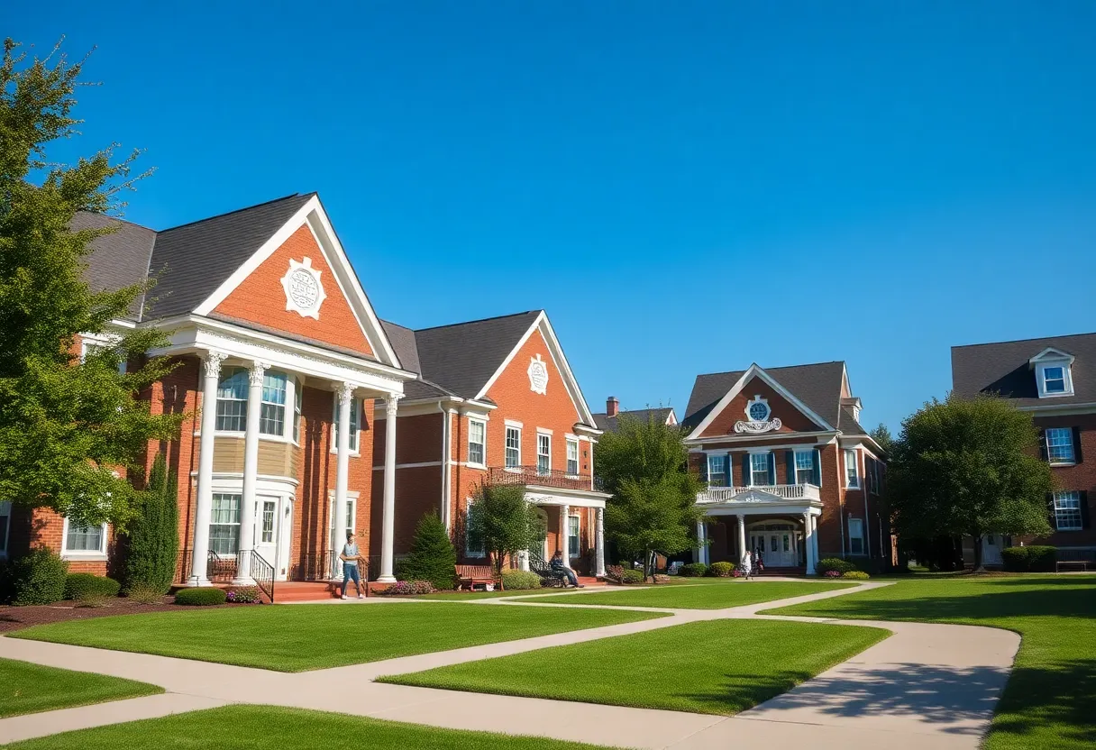 Safety resources sign at UCLA fraternity row