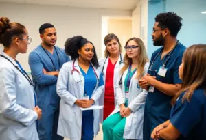 Healthcare providers discussing gender-affirming care