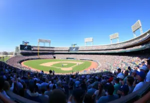Fans enjoying a tour at Dodger Stadium