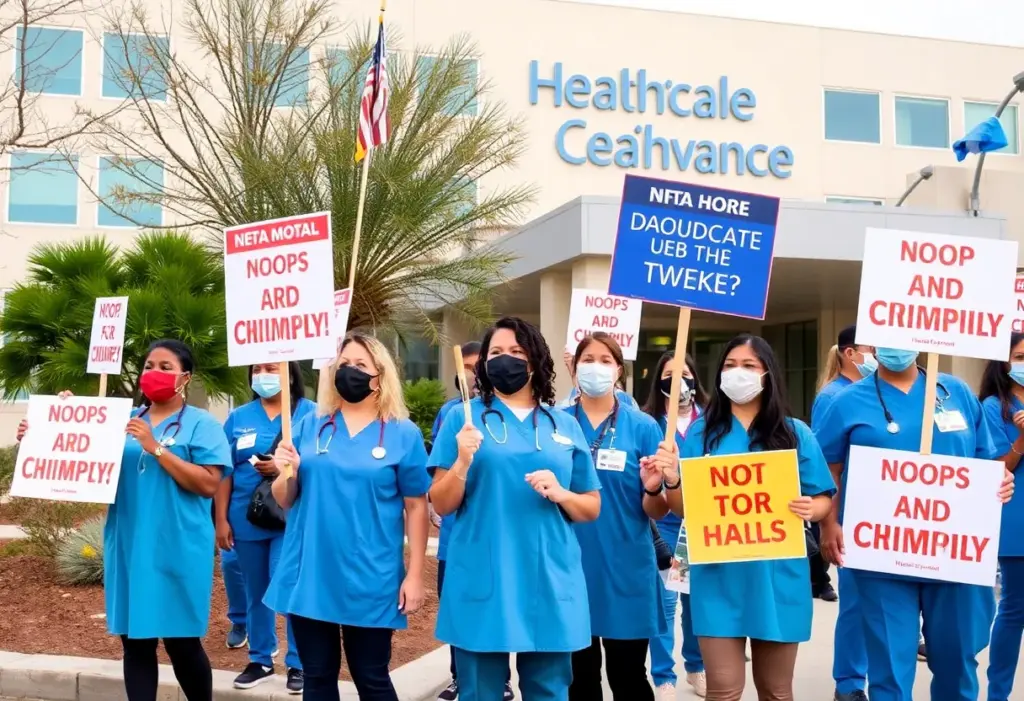 Kaiser Permanente healthcare workers on strike