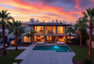 Modern house in Los Angeles representing real estate market trends