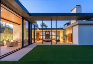 Custom home in Los Angeles with indoor-outdoor living spaces and modern design.