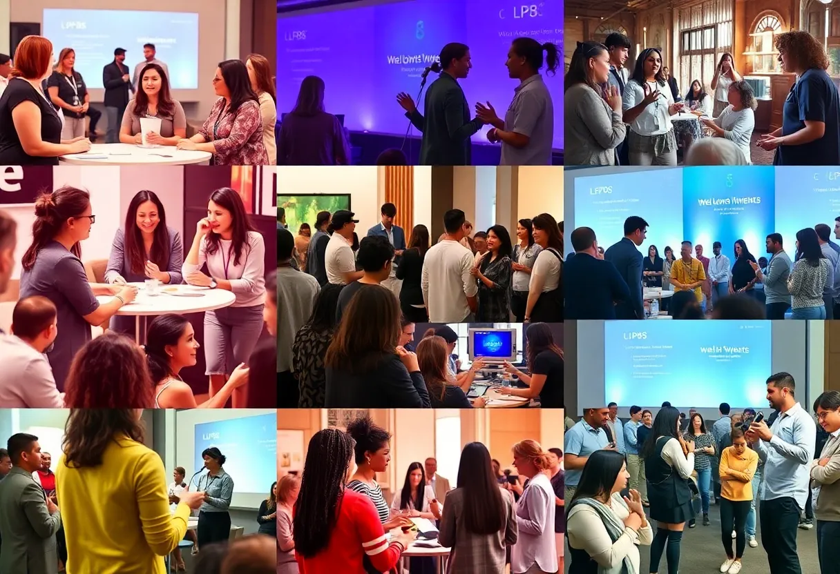 Collage of health events in Los Angeles showcasing diverse activities